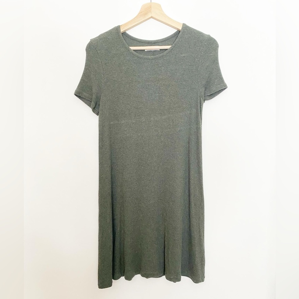 Madewell Ribbed Swingy Tee Dress